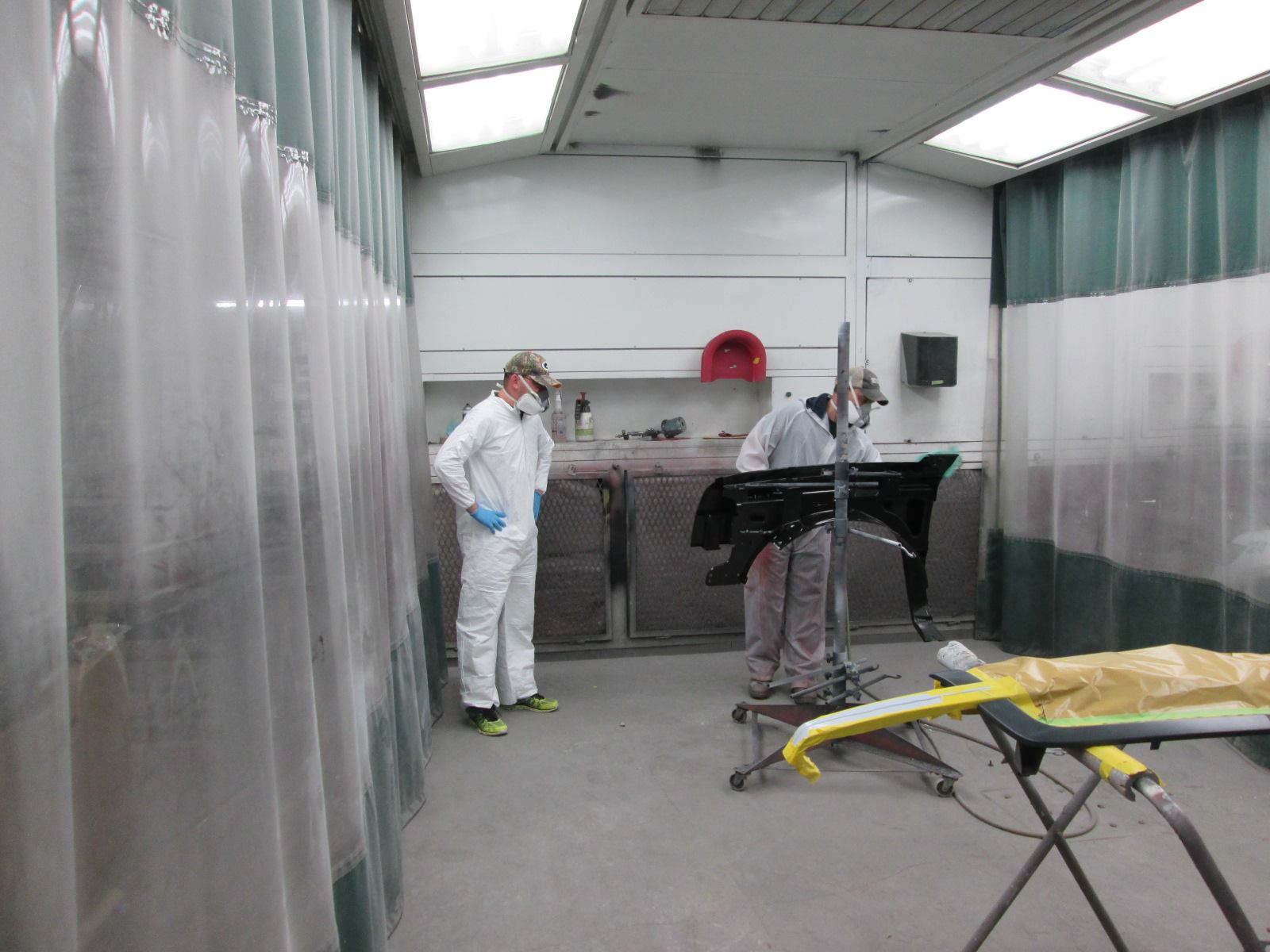 Paint booth work